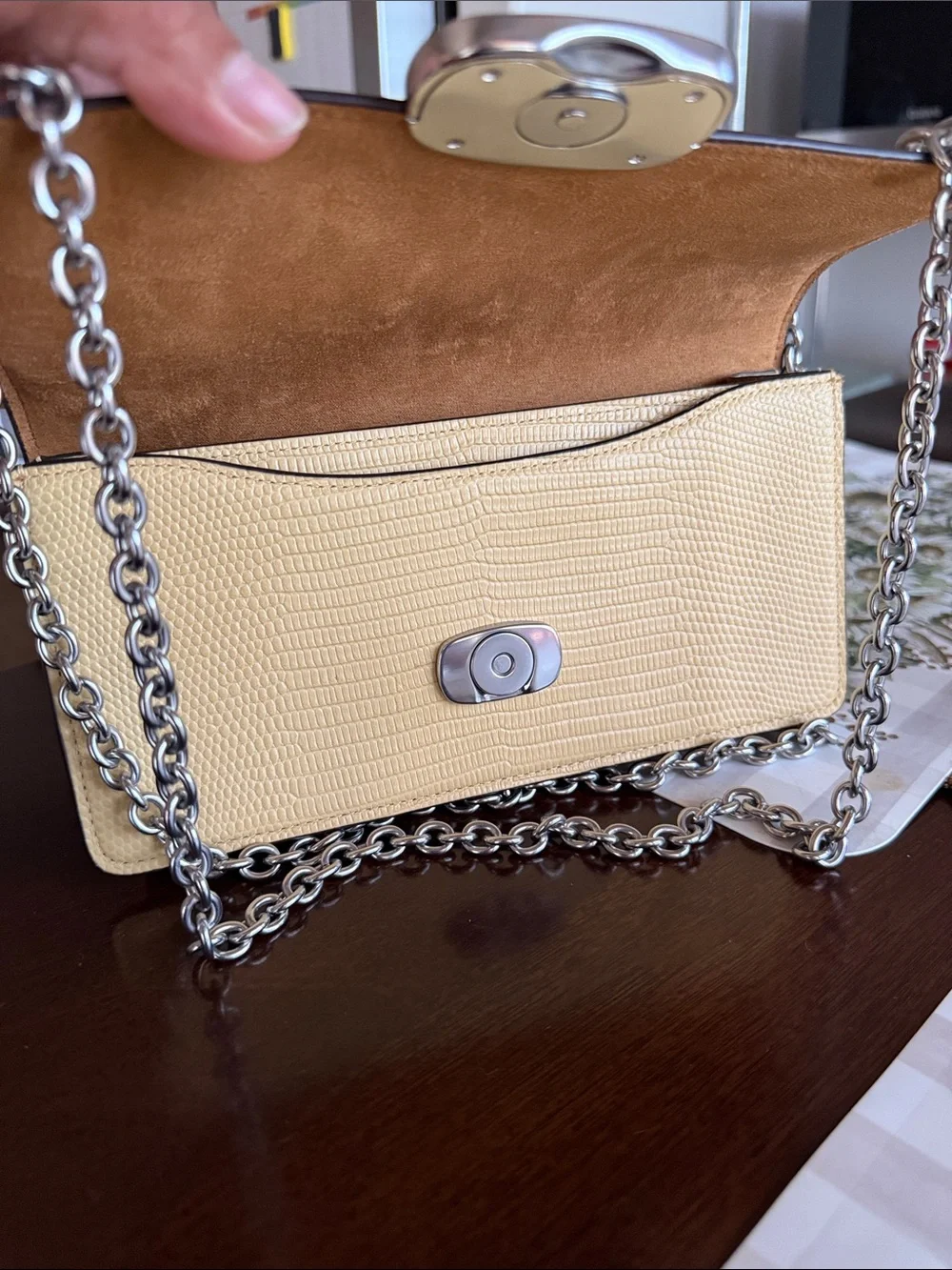 Coach crossbody yellow
